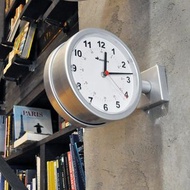 現貨 開店必備/日本DULTON/壁掛復古車站圓型雙面時鐘 (3色可擇) DOUBLE FACE WALL CLOCK｜