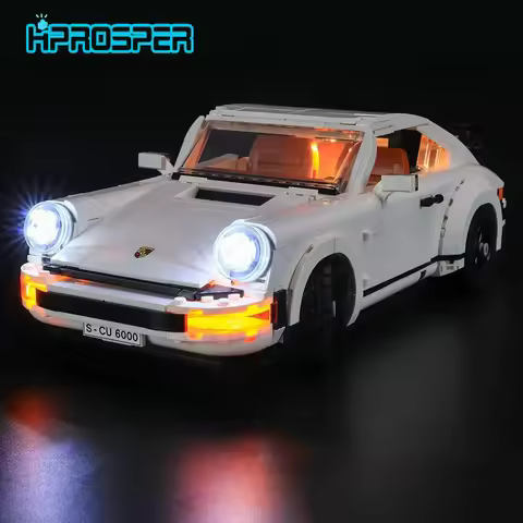 Hprosper LED Light For 10295 Creator Expert Porsche 911 Car Decorative Lamp With Battery Box (Not In