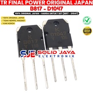 TR TRANSISTOR FINAL K B817 D1047 ORIGINAL 2SB817 2SD1047 GENUINE B 817 D 1047 NPN PNP ORI JAPAN JAPA