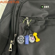 AUGUSTUS Barbell Plates Keyring, Mini Dumbbell Barbell Plates Key Chain, Trendy Bag Charm Simulation