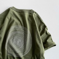 big silhouette T-shirt / khaki green / unisex / Baum