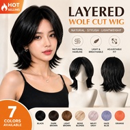 Unisex Mullet Wolf Cut Wig Short Full Head Natural Synthetic For Men Women