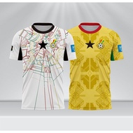Ghana 2026 away 3D printed breathable polyester brazing jersey