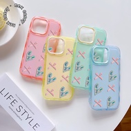 GC271 LOVE RIBBON MOTIF 2 IN 1 COLORS MACARON COMPATIBLE FOR XIAOMI REDMI NOTE 7 8 9 10 11 12 13 14 