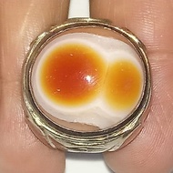 Number 8 Motifnatural GENUINE SILVERRing size 7.5 weight 18.29 grams + RGL Lab Memo Rp. 375,000 (und