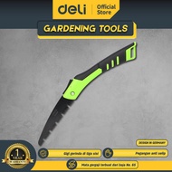 Deli Folding Pruning Saw/Gergaji Lipat Pemotong Dahan Kayu 7 inch Tajam EDL6006 /Alat Perkakas