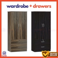 (9.9)Wardrobe with drawers, H181.8x78.6x48.2cm(SKU:30024)