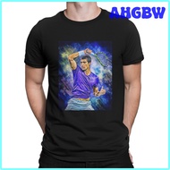 AHGBW CARLOS ALCARAZ Sportsman T Shirts for Men 100% Cotton Fashion T-Shirt Round Collar Tennis Play