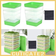 [Cuticate2] Seed Kits Multipurpose Microgreens Growing Tray Mini Plant Grow Tray for Grass Beans Broccoli Alfalfa Seeds Wheat