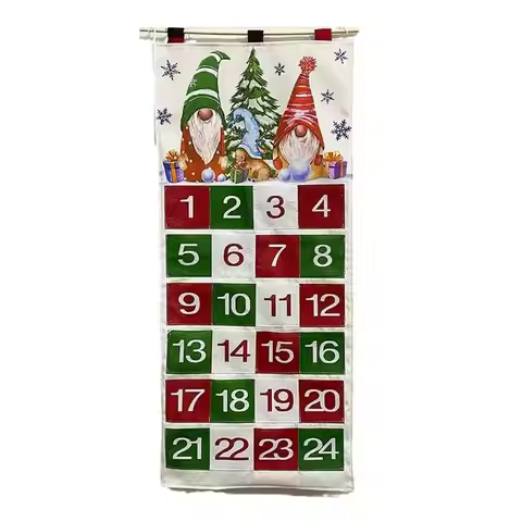 AXYC Fillable Advent Calendar Christmas Advent Calendar with 24 Pockets Fabric Empty Advent Calendar