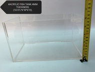 Acrylic Rectangular Aquarium Fish Tank 27cm x 15cm x 15cm [Turtle, Hamster, Insect][Aquascape]