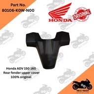Honda ADV 150 160 cover rear fender upper number plate cover 100% original 80106-K0W-N00