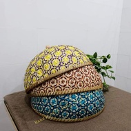Bamboo table cage - Bamboo table cage, knitting flower pattern 33cm