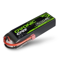 OVONIC 11.1V Lipo Battery 3S 80C 6000mAh Hard Case Battery with Deans T Connector Plug for RC 1/8 1/