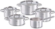 Fissler family line Pan Set 033-110-05-000/0, 5-piece, Easy-care Cooking Pot Set Made Of Stainless S