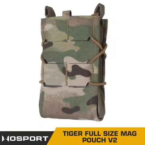 Tiger full size mag pouch V2 Tactical Molle Tool Bag, Flashlight, Knife and Pen Function Bag, Vest,