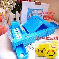 Multifunctional stationery box pencil box automatic large function pencil cases@LYH