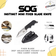 SOG Mini EDC Fixed Blade Knife 1.9" – Compact Outdoor Work Cutter with Pocket Clip