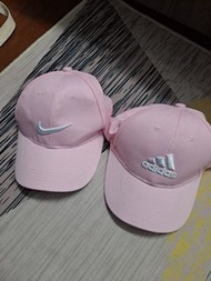 nike、 adidas粉色帽子
