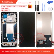 6.78นิ้ว AMOLED ของแท้สำหรับ Infinix Note 40 Pro + X6851B / Note 40 Pro 4G X6850 /Note 40 Pro 5G ชิ้