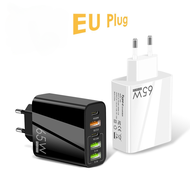 PD 65W type C Charger 2 PD + 3 USB Multi-Port Adapter FOR Xiaomi FOR iPhone pd Fast Charging Type C 