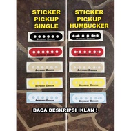 Yellow Single Seymour Duncan Black Winter Pickup Sticker Kuning Gitar Elektrik Neck Middle Bridge Po