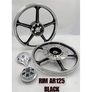 AR125 RXZ - SPORT RIM 5L GOLD GREEN 1.40X18 1.85X18 SIAP PIRING DISC + HUB BREK + HUB POCKET AR125 -