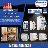MAXGUARD ELCB & RCCB 40A/63A (100MA/300MA) | Sirim Certified