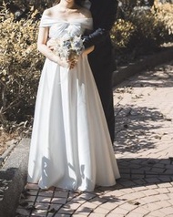 一字肩婚紗 prewedding