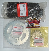 โซ่สเตอร์ GD110 เดิม 428-14-35 แท้(1ชุด3ชิ้น)