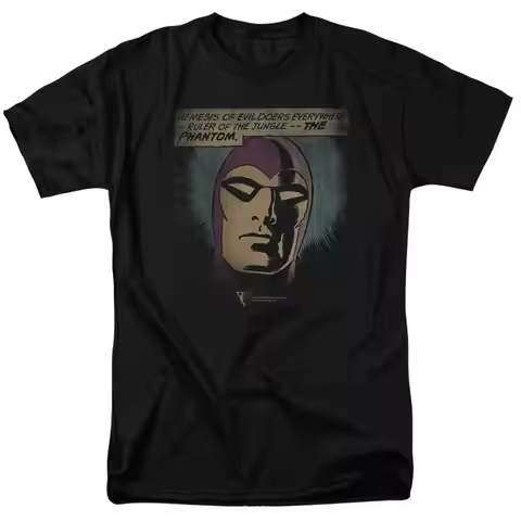 The Phantom Evildoers Beware T Shirt Licensed Comic Book Black