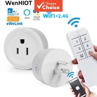 WiFi EWeLink Smart Socket US Plug Wireless Socket Switch Works With For Alexa For Google Home Voice 