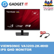 VIEWSONIC VA3209-2K-MHD 32" 2K QHD MONITOR WITH BUILT-IN SPEAKERS,75Hz,HDR10 (FREE HDMI CABLE)