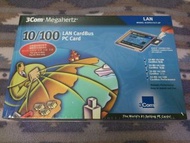 筆電專用 3COM 10/100 PCMCIA 介面 LAN CardBUS 有線網路卡