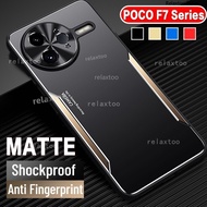 Casing For Xiaomi POCOF7 POCO F7 Pro Ultra F7Pro F7Ultra PocoF7Pro 5G Metal Matte Hard Phone Case Sh