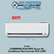 ACSON 1.0HP R32 NON INVERTER A3WM10N/A3LC10F1 AIRCOND 9,500 Btu/hr / WALL MOUNTED/ IPOH AREA