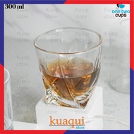 KUAQUI Crystal Old-Fashioned Rock Glass 300ml One Two Cups GW-300