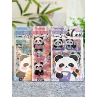 Chengdu Cartoon Panda Sticker Cute Style Panda Decoration Material Sticker Frosted Decoration Patter