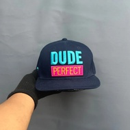 Unisex Snapback Hat for Men and Women DUDE PERFECT Navy