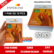 (PROMO NOTA PAPERLINE 1 PAK ) PAPERLINE / Nota K2 / Nota Kontan 2 Rangkap /  Buku Nota Kontan Paperl