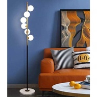 Floor Lamp Floor Light Stand Light Modern Nordic Simple Glass Ball 6H E27 Marble Lampu Stand