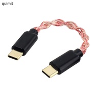 QUIM USB C to USB C Sound Adapter for Headphone Phone Auxiliary Cable Type C Cord