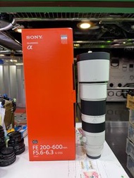 Sony 200-600mm f5.6-6.3 行貨有保 保到9月