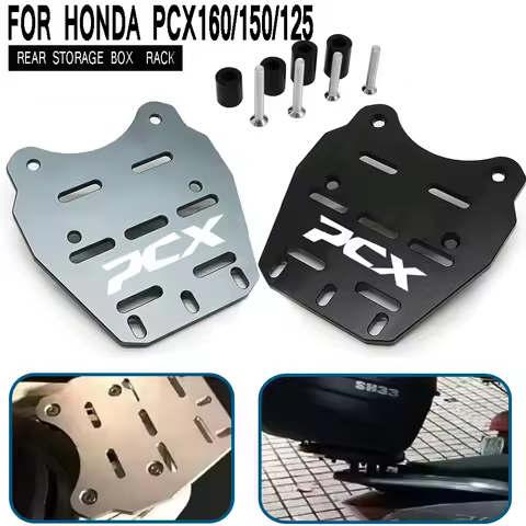 For PCX 160 PCX150 PCX125 Motorcycle Rear Bracket Storage Box Luggage Case Cargo Holder Shelf Rack S
