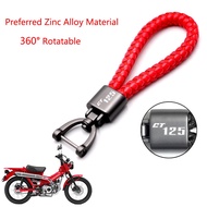 For HONDA CT125 CT 125 Hunter Cub 2012-2023 CT125 Accessories Motorcycle Braided Rope Keyring Metal 