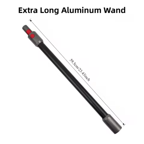 For Dyson Omni-Glide/Micro SV21 SV19 Vacuum Extension Wand - Extra Long Reach Aluminum Tube Replacem