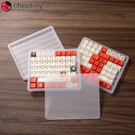 CHEEKOY Keycap Storage , with Cover Stackable Dustproof Holder, Holds 145 Keys 3 Layer Protector Sto