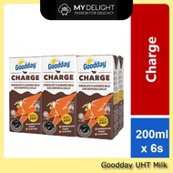 (6 x 200ml) Goodday Full Cream Low Fat Charge Chocolate Strawberry Flavor Milk Marigold Dutch Lady C