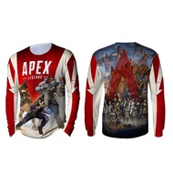 [TiniShop] Apex LEGENDS Full Print Long Sleeve Shirt / APEX LEGENDS Men's Printed T-shirt /301