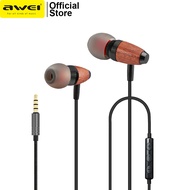 Awei ES-60TY Earphones In-Ear Headset Earphone Sports Wired Headphone Earbuds High Quality Audio Suitable for 3.5mm